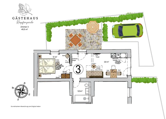 Mit Terrasse 